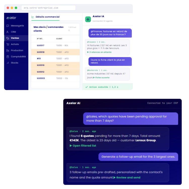 module IA Axelor exemple d'utilisation